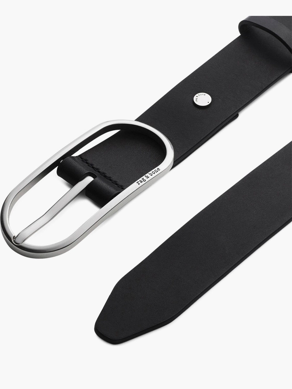 NEW Rag & Bone Rounded Rebound Leather Belt - L - Picture 4 of 7